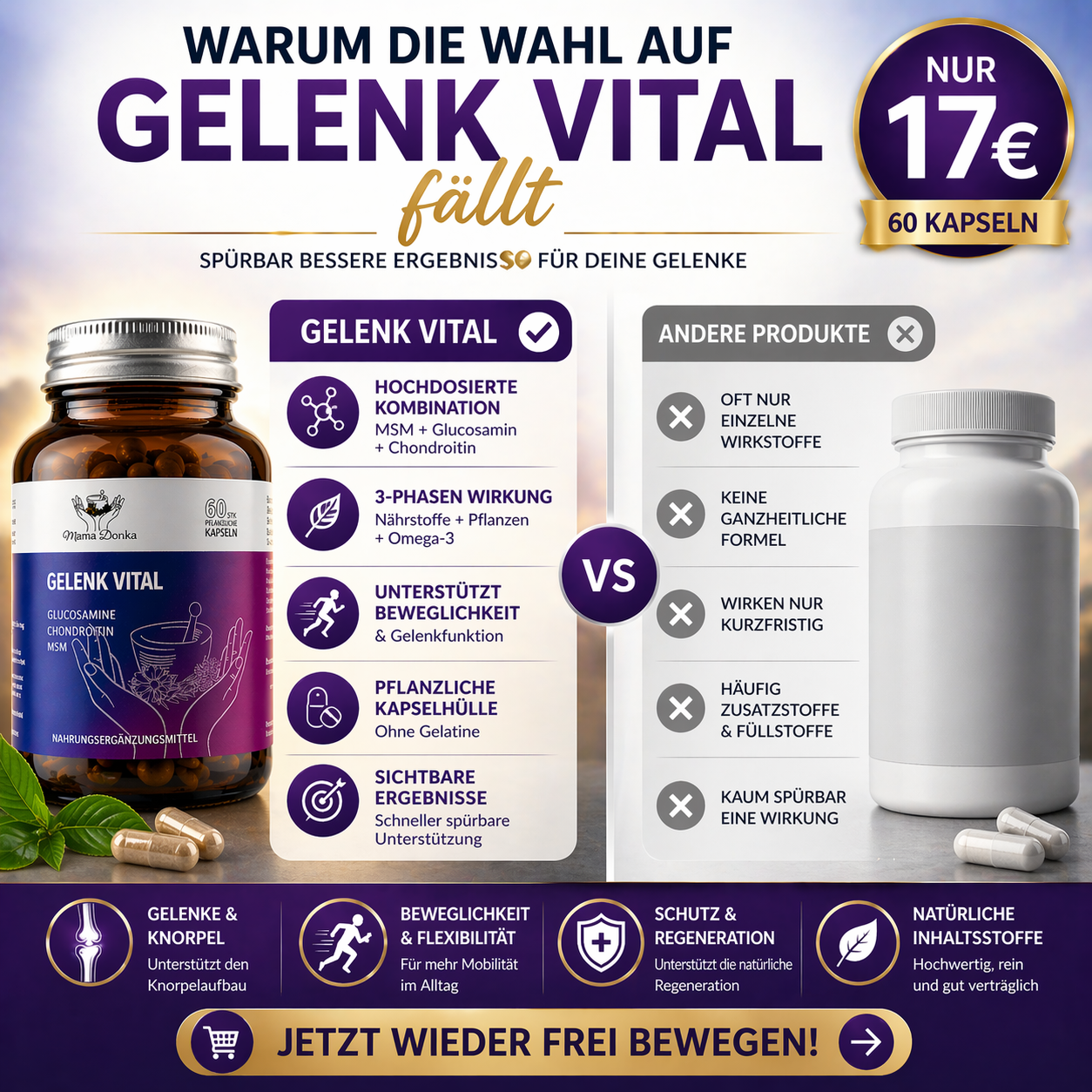 Gelenk Vital – Aktivitäts & Knorpel Komplex
