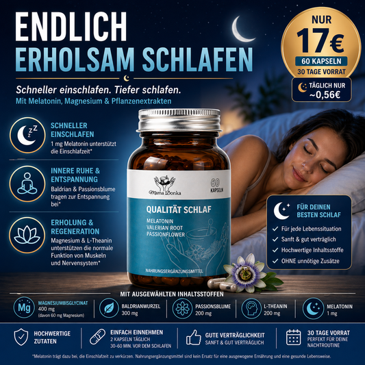 Qualität Schlaf – Melatonin Komplex