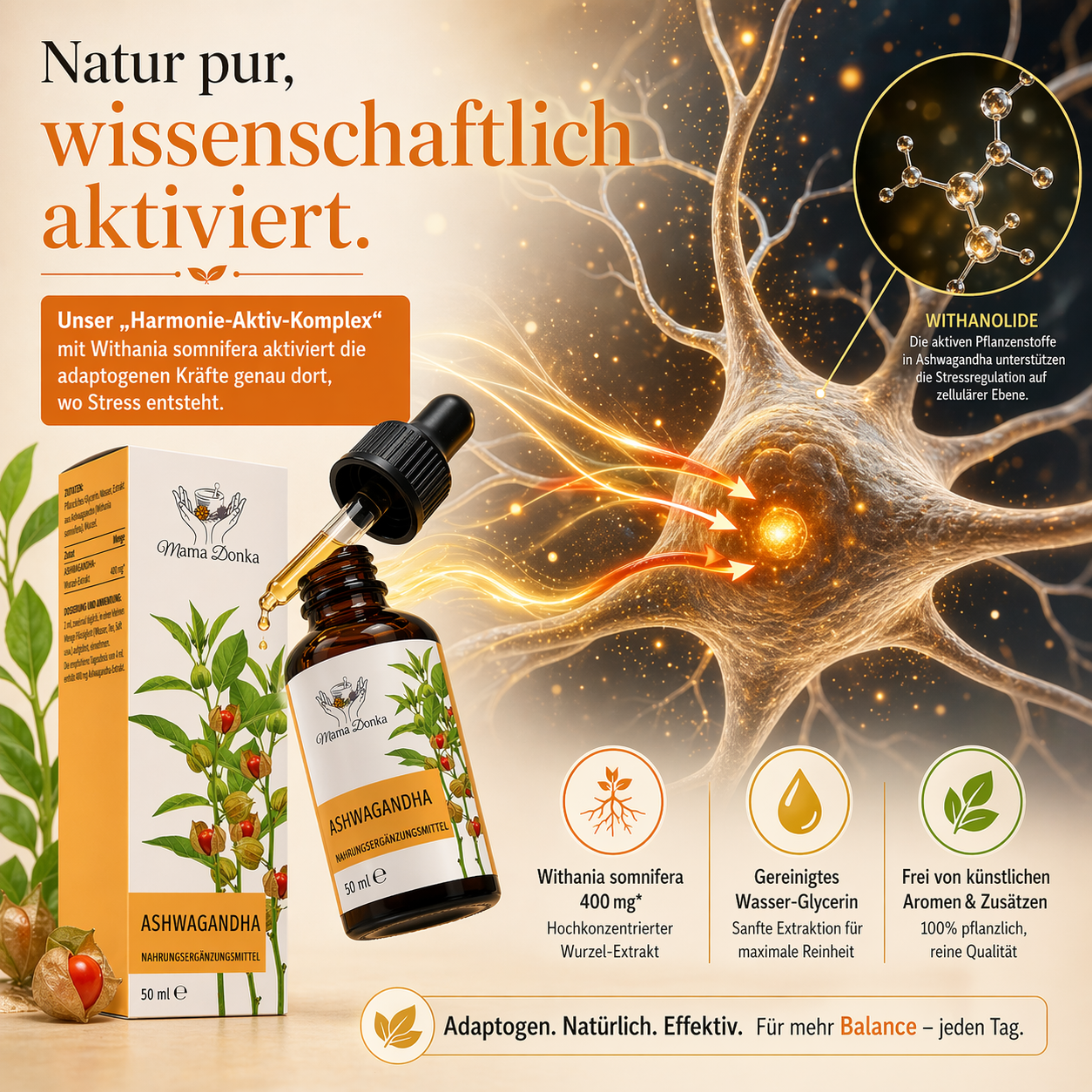 Ashwagandha Tropfen – Natürliche Balance
