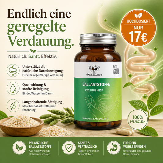 Ballaststoffe Plus – Psyllium Husk Kapseln