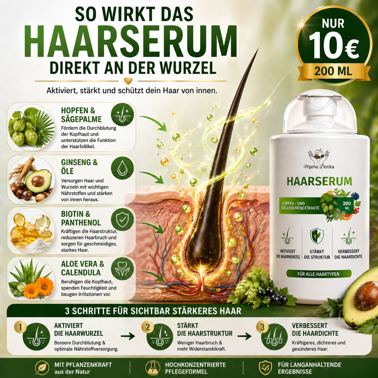 Aktivierendes Haarserum