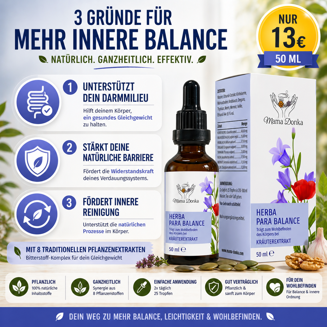 Herba Para Balance und Präbiotika Paket – Ausgeglichenheit und Wohlbefinden im Verdauungsbereich