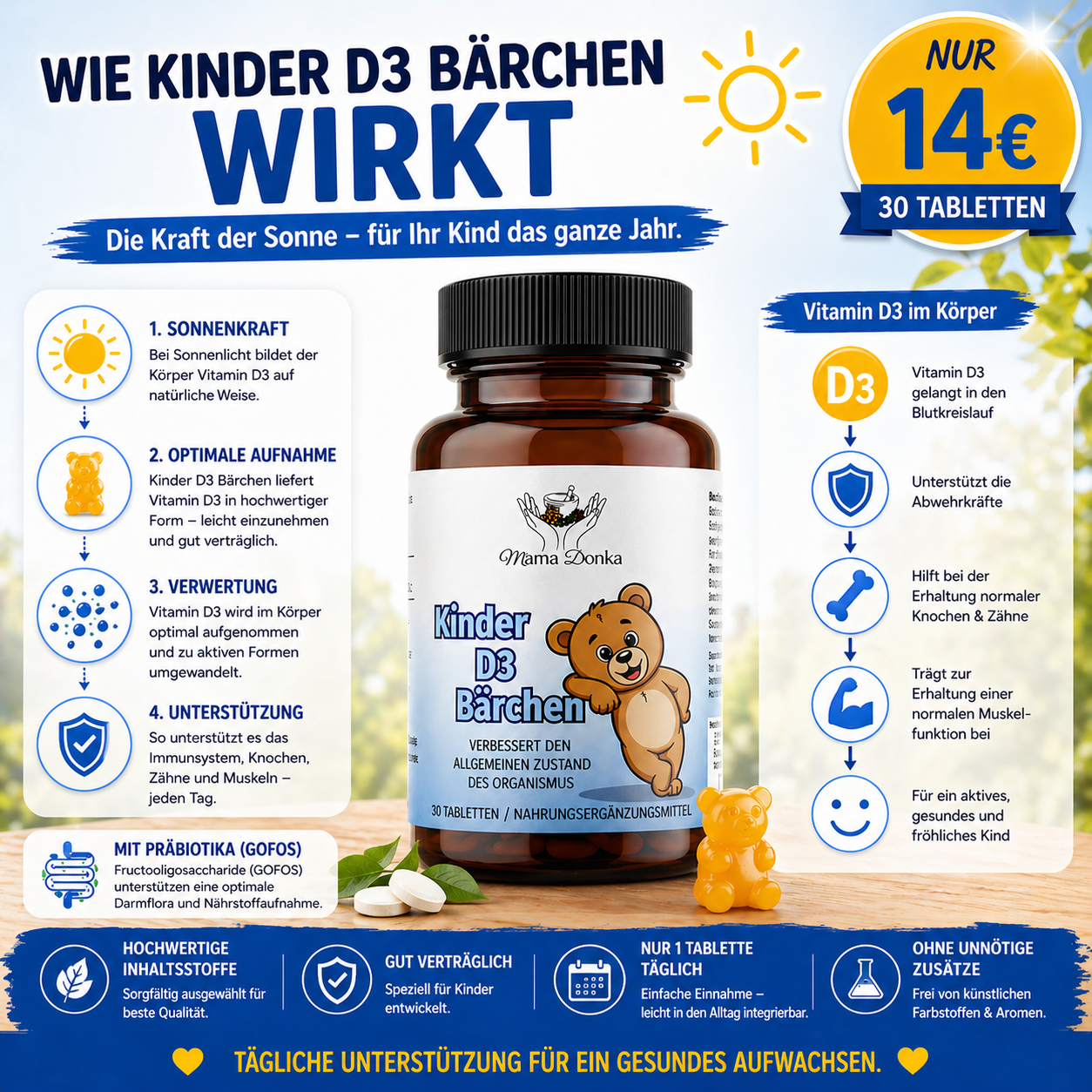 Kinder D3 Bärchen