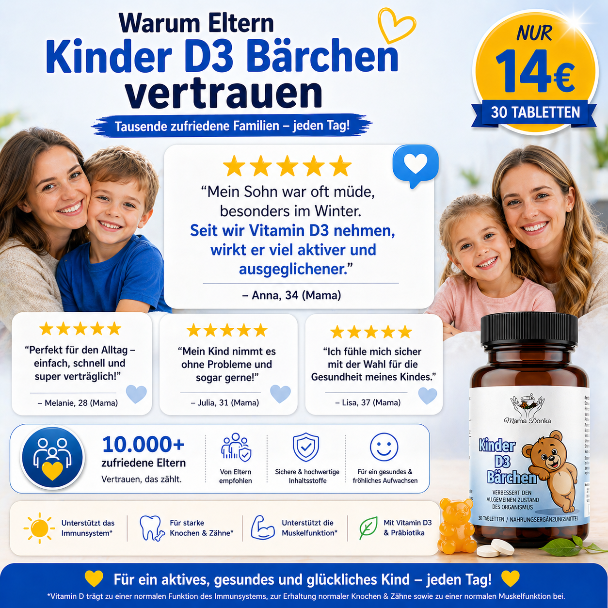 Kinder D3 Bärchen