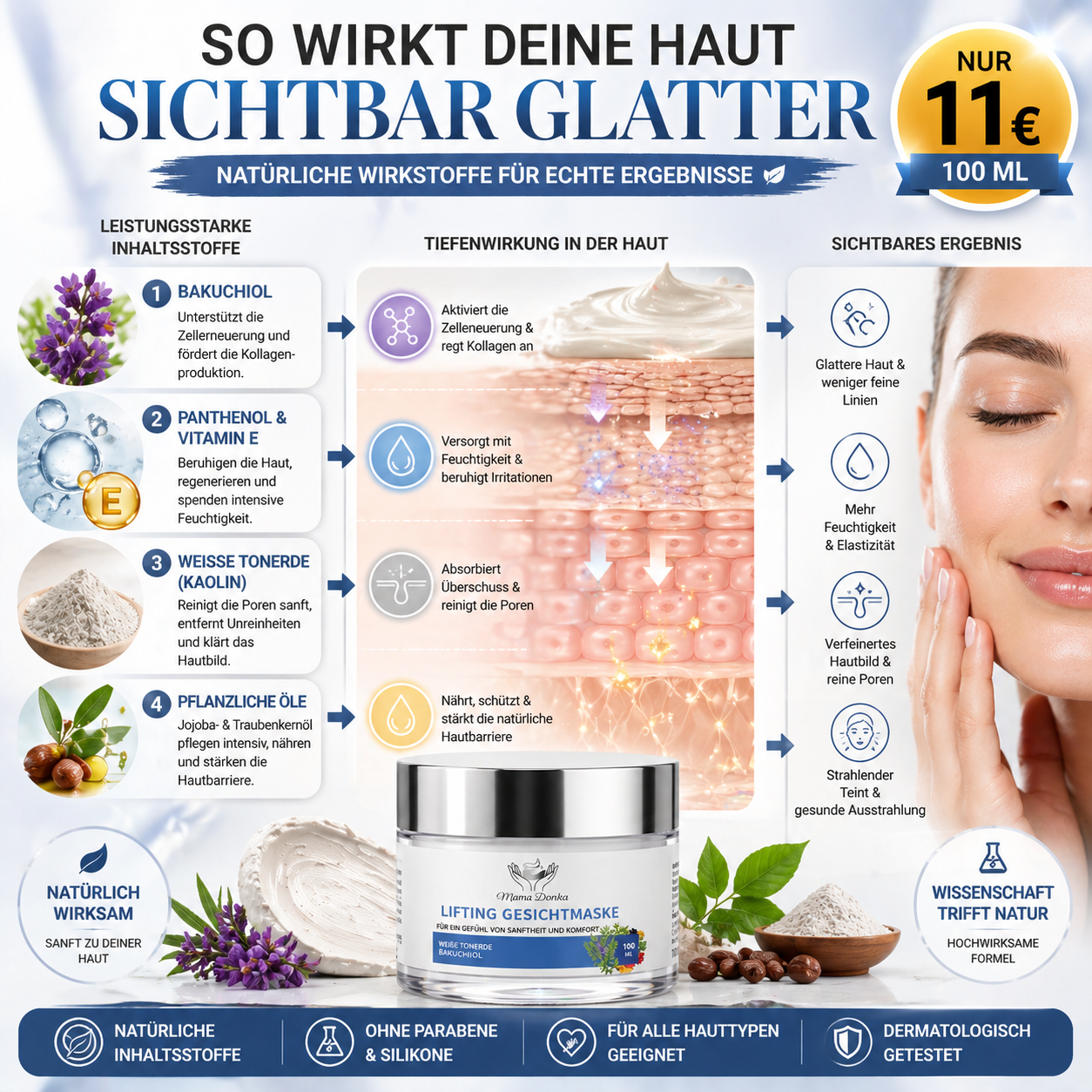 Lifting Gesichtsmaske