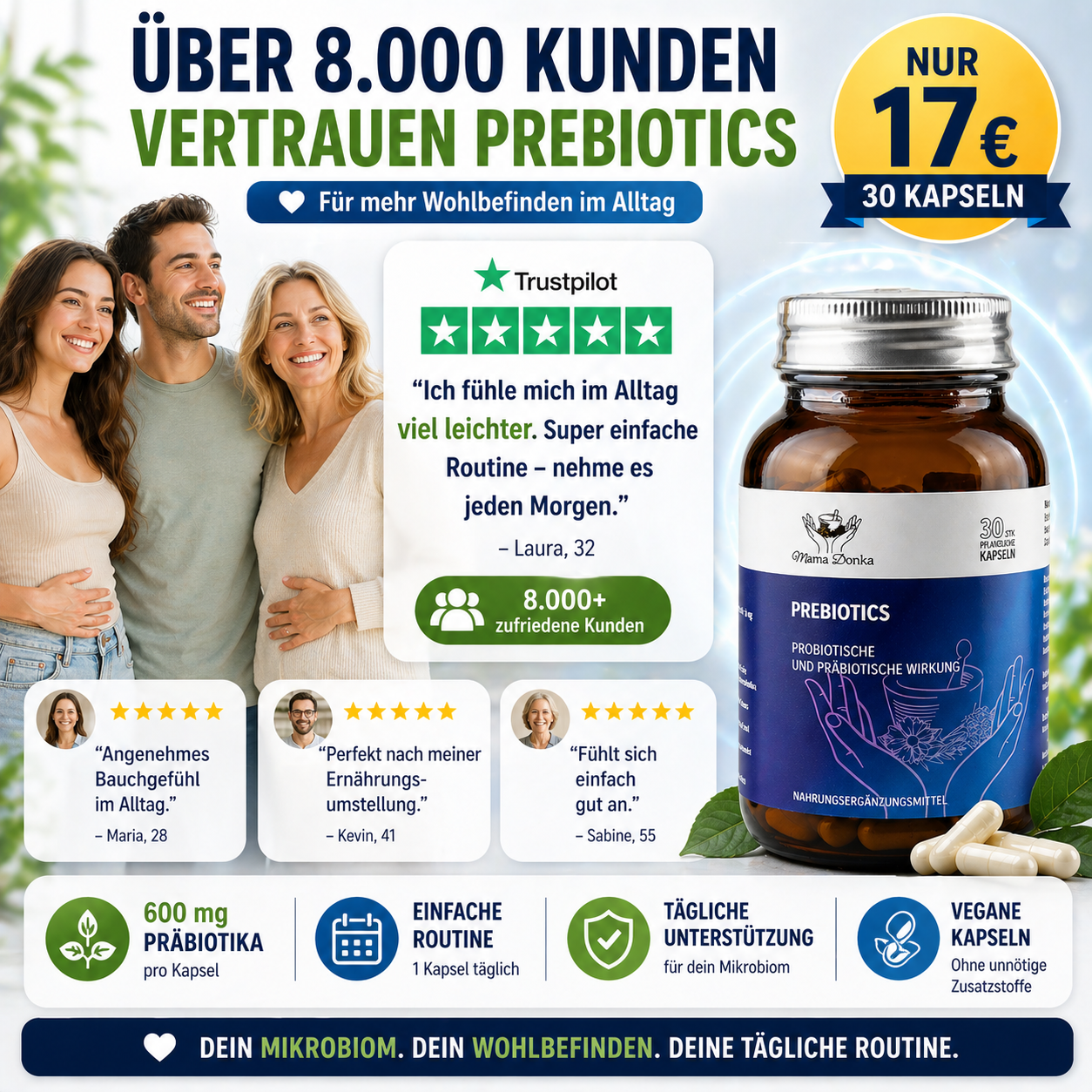Prebiotiks – Die Nahrung, die das Leben in Ihnen erhält