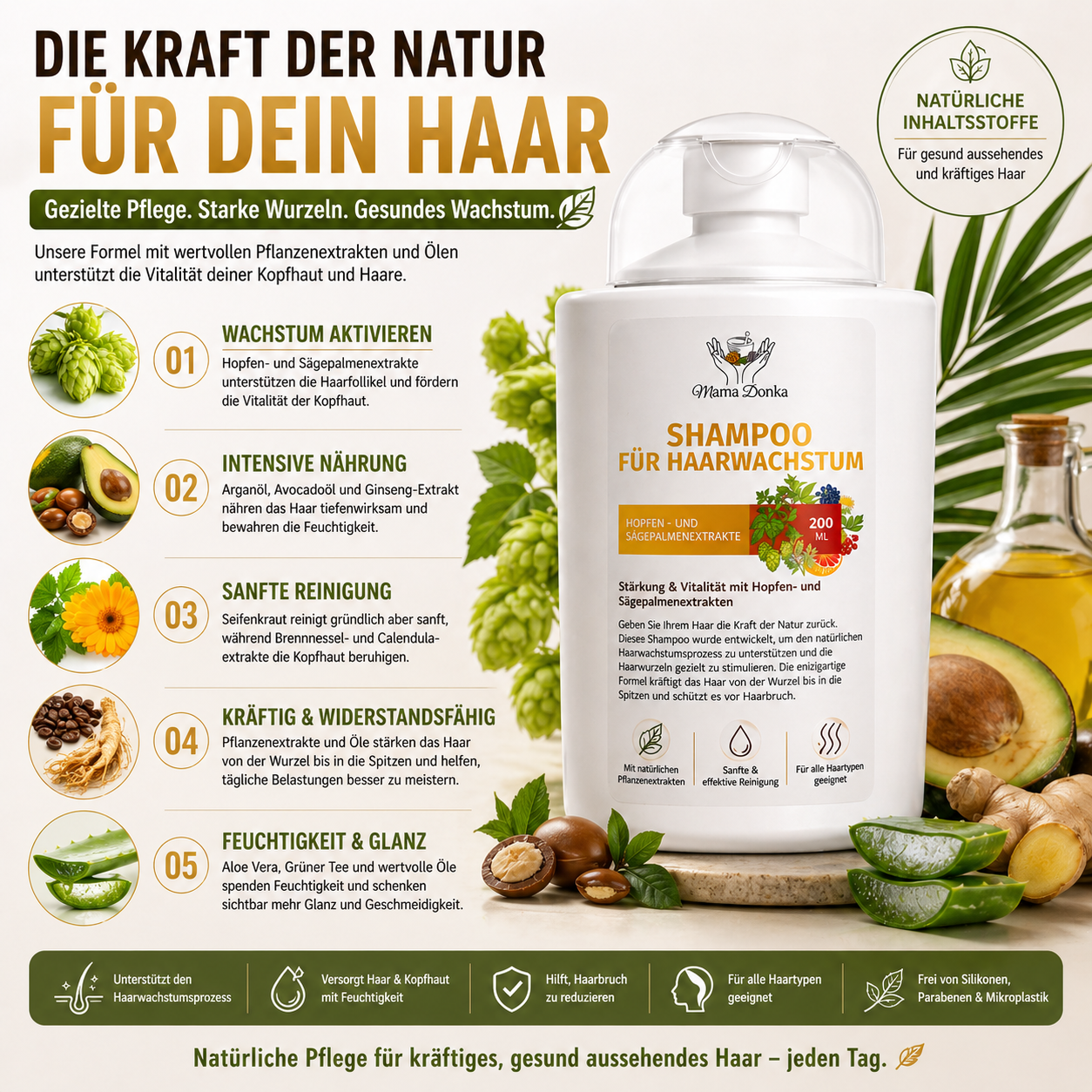 Shampoo für Haarwachstum