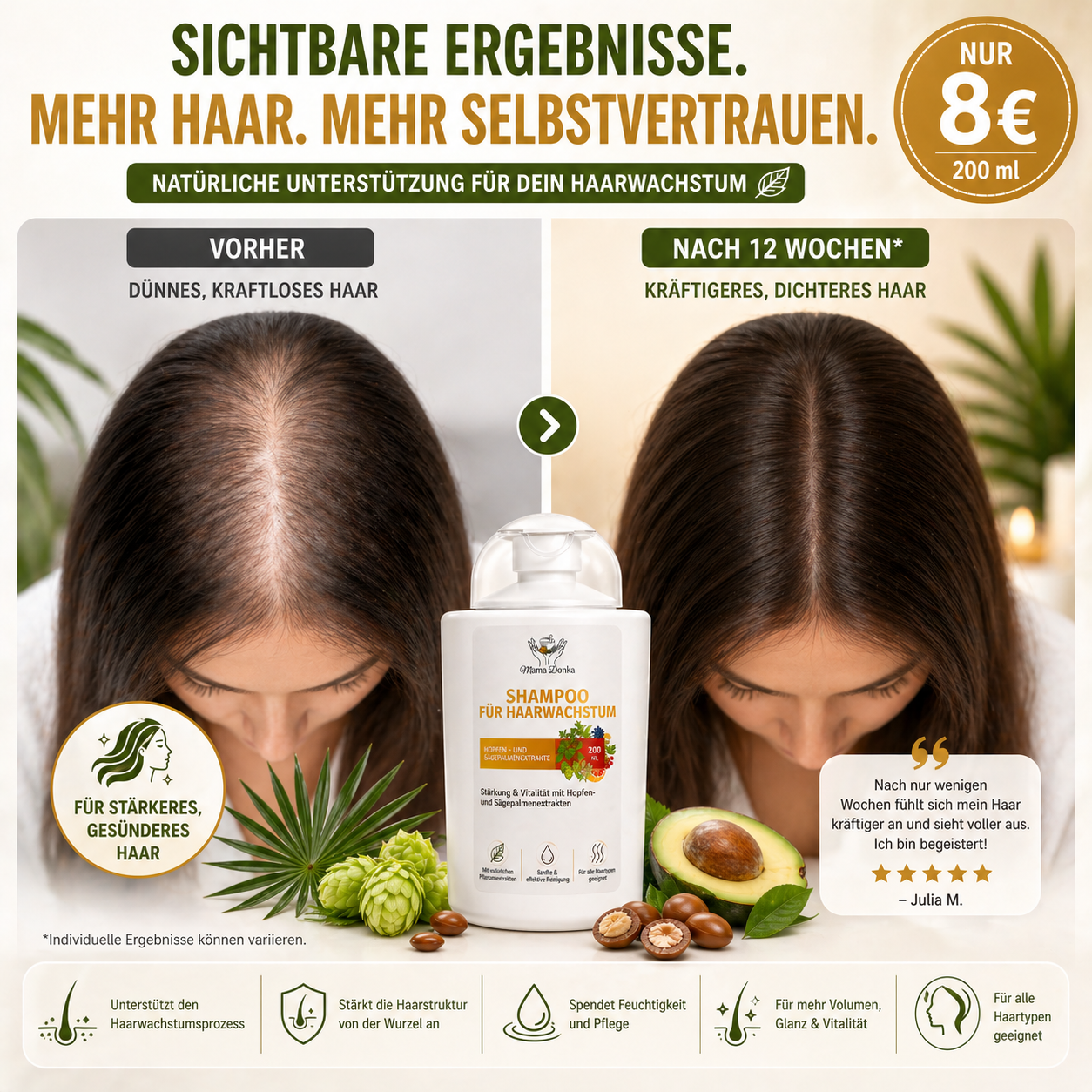 Shampoo für Haarwachstum