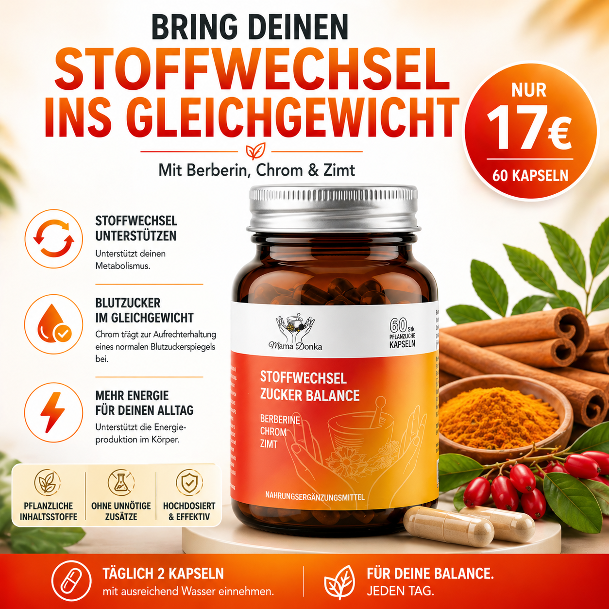 Stoffwechsel & Zucker Balance