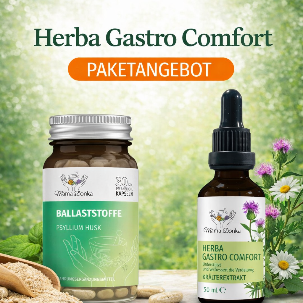 Herba Gastro Comfort und Ballaststoffe Paket – Wohlbefinden und Balance in der Verdauung