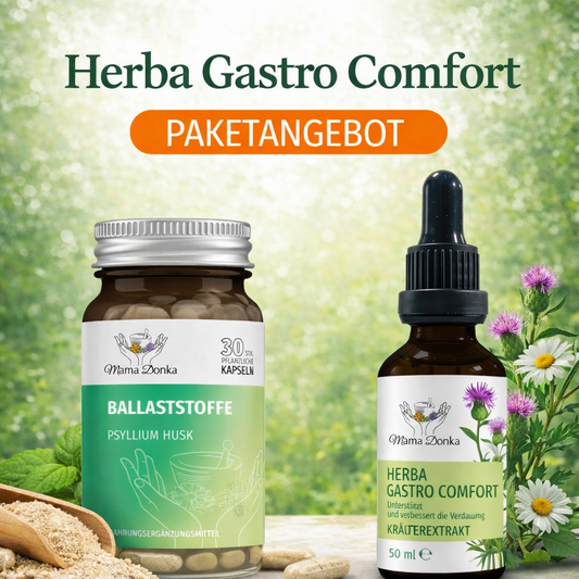 Herba Gastro Comfort und Ballaststoffe Paket – Wohlbefinden und Balance in der Verdauung